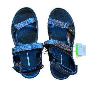 NEW Eddie Bauer Lark Leopard Sandals